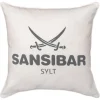 SANSIBAR Sylt Kissenhülle – 45×45 Cm – Offwhite/anthrazit 8