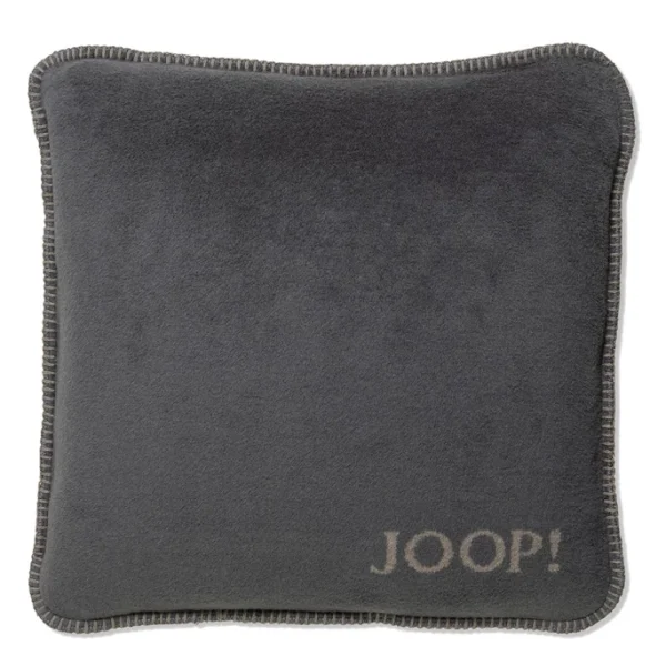 JOOP! Trend Uni-Doubleface Kissen Mit Füllung – 50×50 Cm – Anthrazit-taupe 1