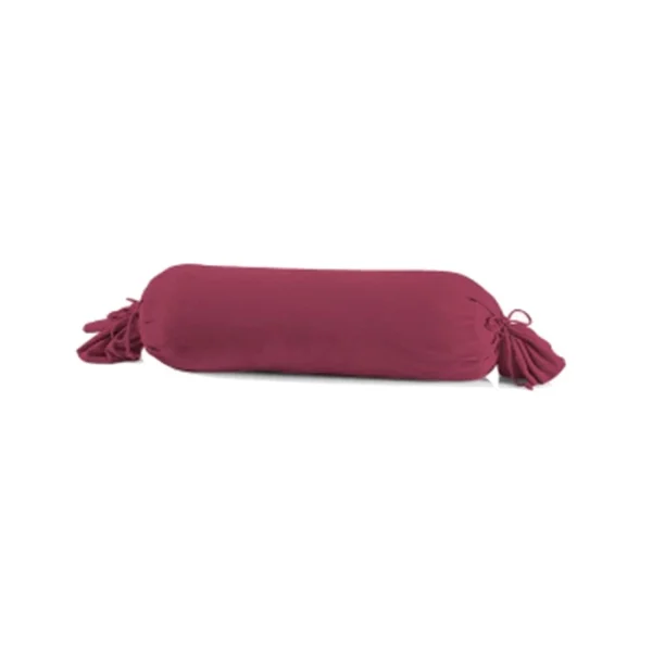 Schlafgut Mako-Jersey Nackenrolle-Kissenbezug – Ø 15 X 40 Cm – Bordeaux 1