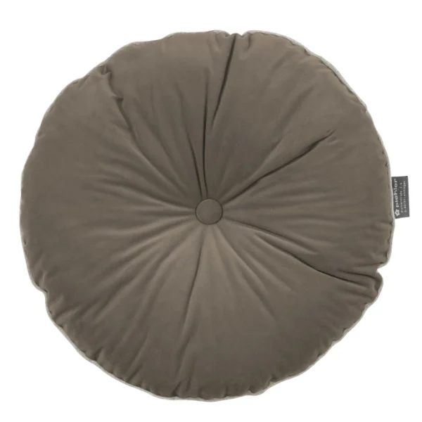 Pichler MELVA Bodenkissen Mit Füllung – Ø 60 Cm – Taupe 1