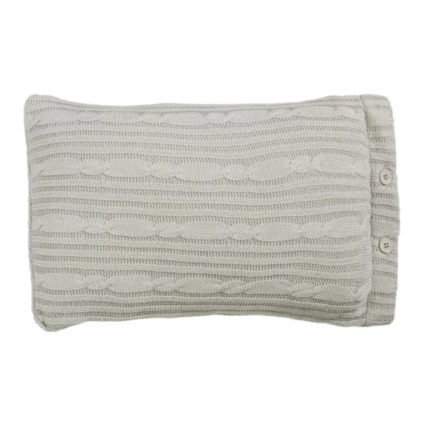 Riviera Maison Winter Knit Strickkissen Mit Füllung – 30×50 Cm – Grau 1