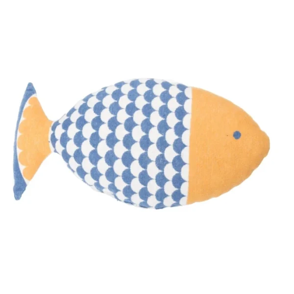 David Fussenegger SILVRETTA Fisch Kissen Mit Füllung – 25×55 Cm – Blau 1