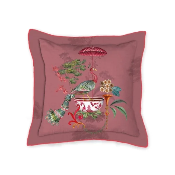 Pip Studio Chinese Porcelain Kissen Mit Füllung – 45×45 Cm – Rosa 1