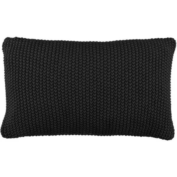 Marc O’Polo Nordic Knit Bio Strick-Kissen Mit Füllung – 30×60 Cm – Black 1