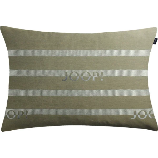 JOOP! Living Logo Stripes Kissenhülle – 40×60 Cm – Oliv 1