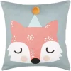 Södahl Frida Fox Kinderkissen Mit Füllung – 45×45 Cm – Teal 8