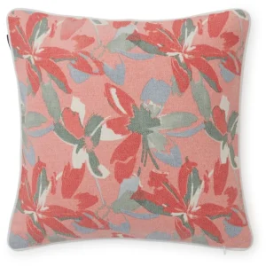 Lexington Flower Kissenhülle – 50×50 Cm – Coral/blue 7