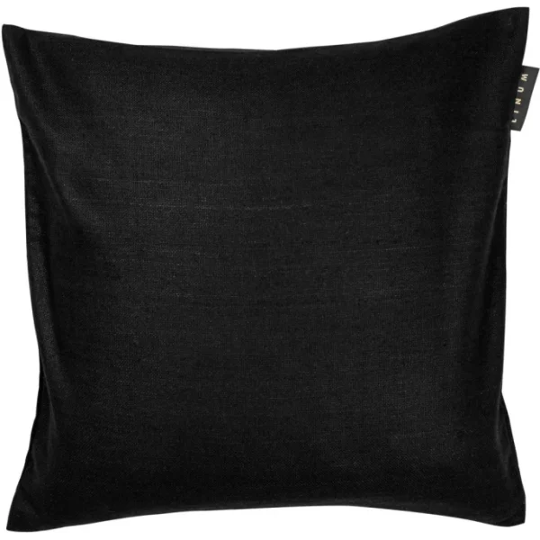 Linum SETA Kissenhülle – 50×50 Cm – Black H1 1