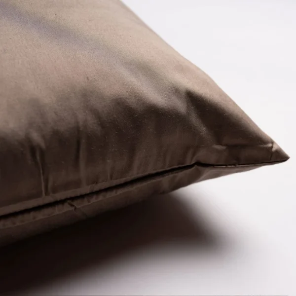 Linum SILK Kissenhülle – 40×40 Cm – Dark Mole Brown B40 3