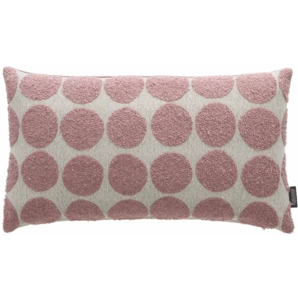 Rohleder Home Collection Cocoon Mega Dots Kissen Mit Füllung – 35×60 Cm – Deep Rose 1