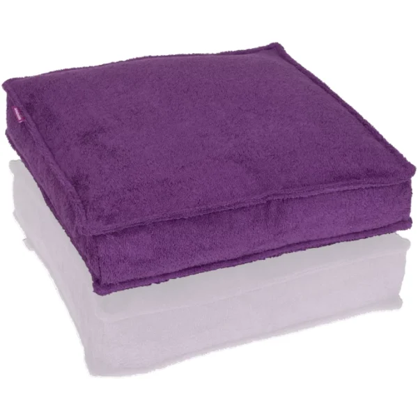 Farbenfreunde FRESH Frottee Stegkissen Mit Füllung – 40x40x10 Cm – Ultra Violet 1