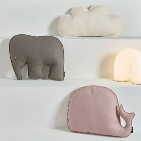 Hey-SIGN ELEFANT Kissen Mit Füllung – 40×30,5×7 Cm – Taubengrau 5