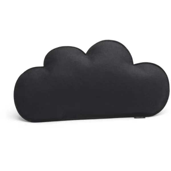 Hey-SIGN WOLKE Kissen Mit Füllung – 47,5x26x7 Cm – Schwarz 1