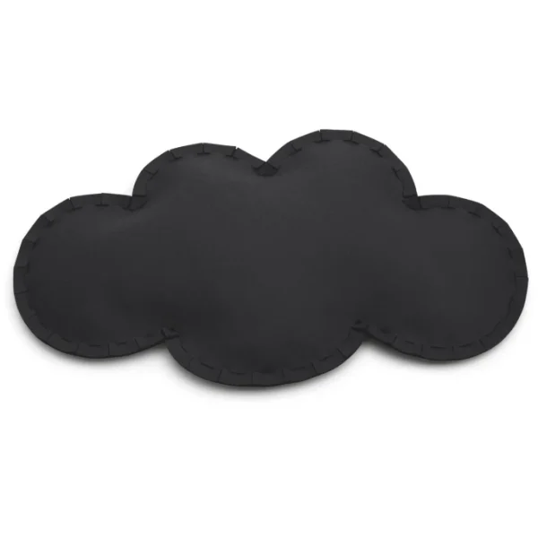 Hey-SIGN WOLKE Bodenkissen Mit Füllung – 95x55x13 Cm – Schwarz 1