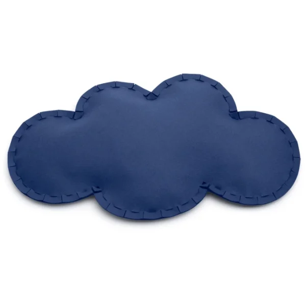 Hey-SIGN WOLKE Bodenkissen Mit Füllung – 95x55x13 Cm – Indigo 1