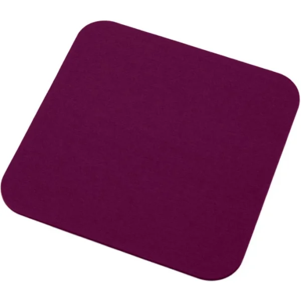 Hey-SIGN Sitzauflage Quadratisch Mit Gerundeten Ecken – 4er Set – 4er Set – Größe 40×40 Cm – Aubergine 1