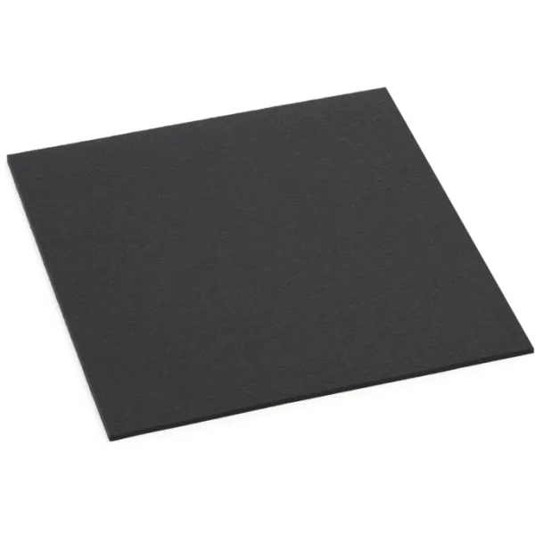 Hey-SIGN Sitzauflage Quadratisch Aus Naturfilz – 4er Set – 4er Set – Größe 40×40 Cm – Schwarz 1