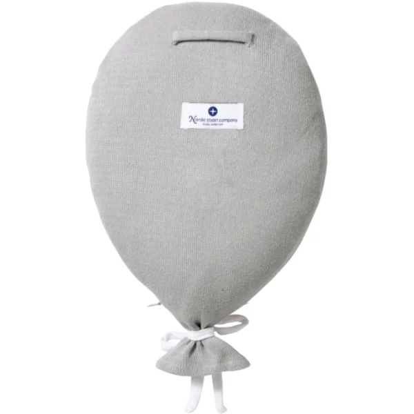 Nordic Coast Company Ballon Dekokissen – 40×25 Cm – Grau 7